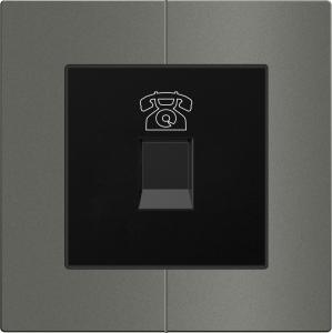China Laffey Rj11 Connector Socket 86mm Size For Home / Villa / Hotel wholesale