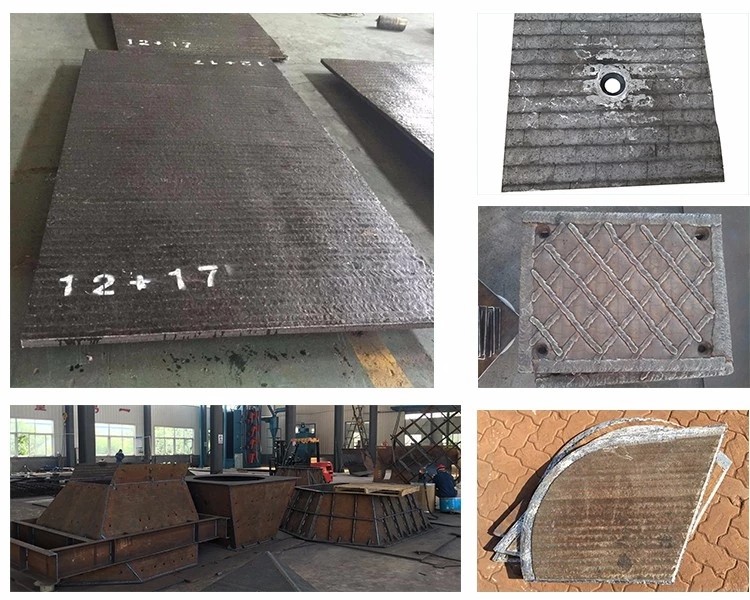 Bin Liner Alloyed Anti Wear Composite Steel Plate Chromium Carbide Wear Hardfacing