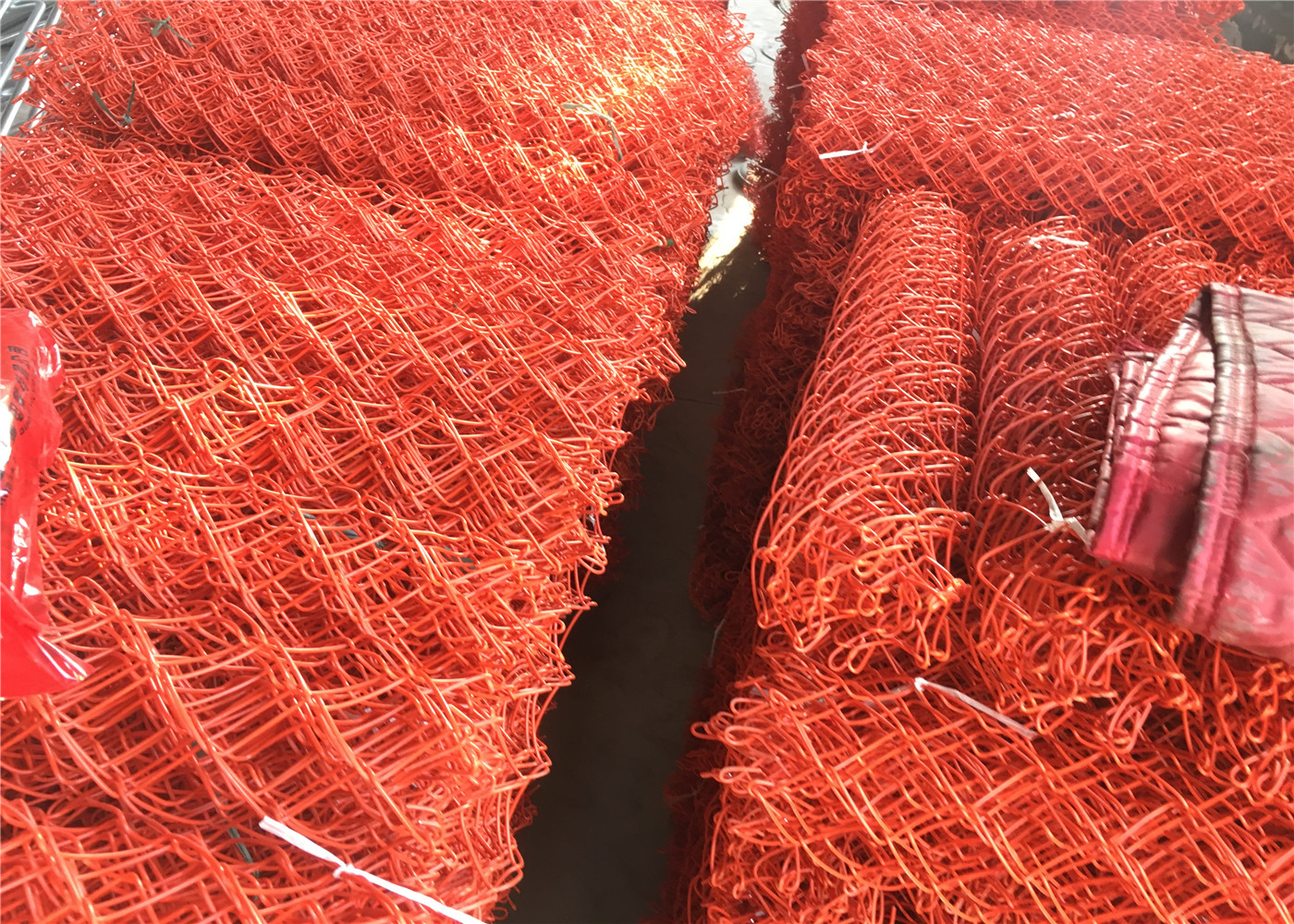 Black Vinyl Coated Chain Link Fabric