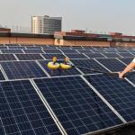 Lengthen 7.5 Meters Double Heads Spin Brush for Cleaning Photovoltaic Panels