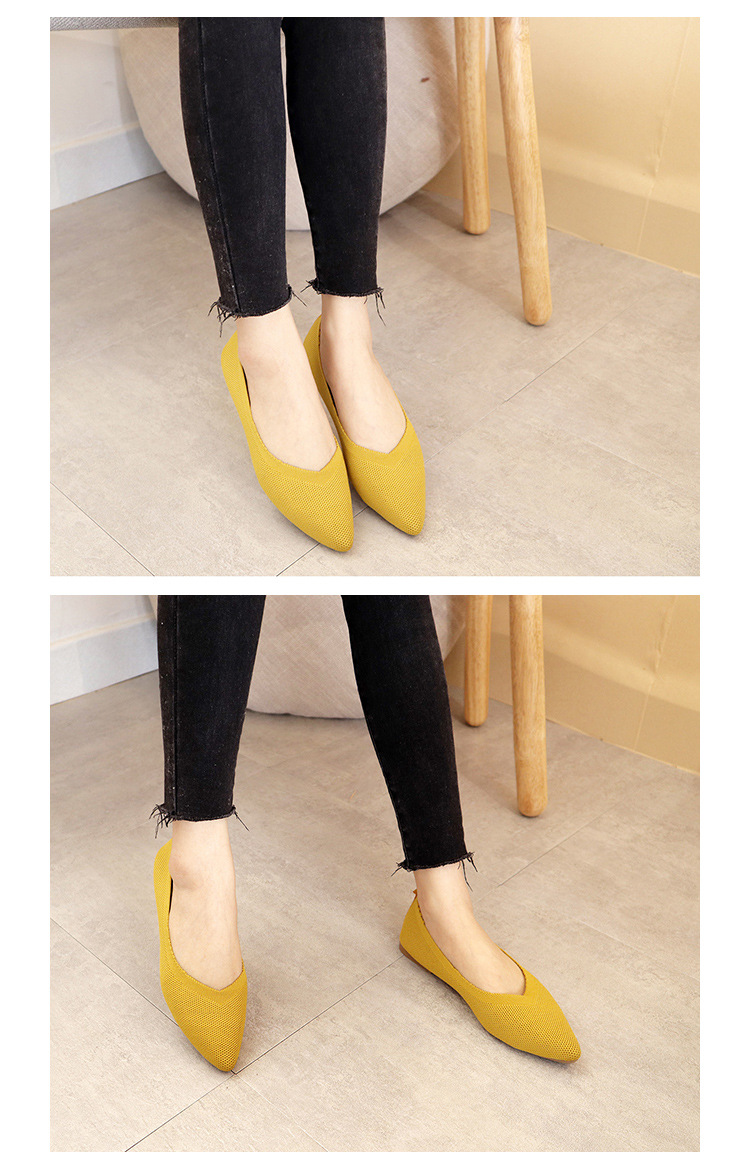 Soft Soled Woven Shoes 2022 Breathable Simple Flat Shoes Women'S New Style