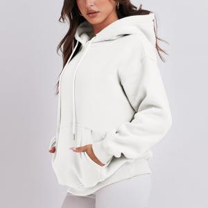 China Embroidery Logo Blank Hoodies In Bulk High Quality Women Sporty Sweatshirts Pullover Printed wholesale