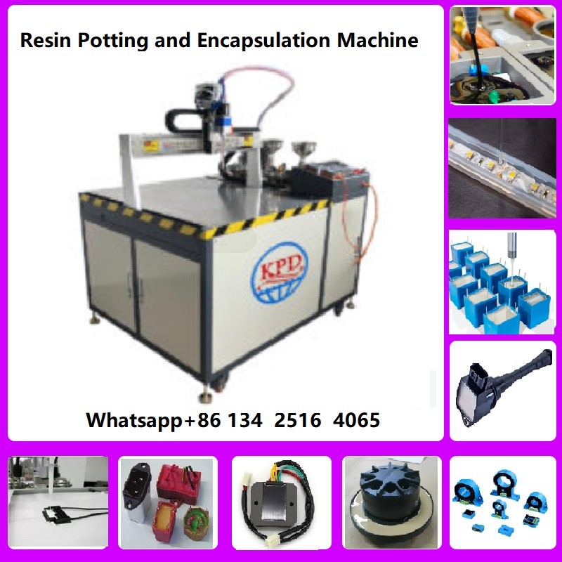 automatic dosing machine for degassing, proportioning, mixing and high precision dosing of two component resins (epoxy,