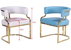 China 51cm Faux Leather Dining Room Chairs wholesale