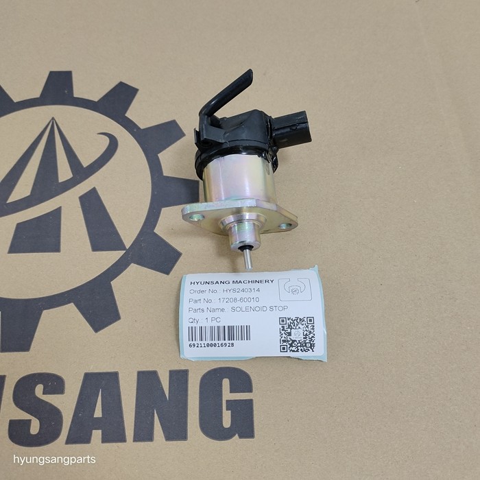Tractor Engine Spare Parts Stop Solenoid 17208-60010 17208-60015 For D1105