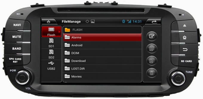 Ouchuangbo GPS Wifi BT Android 4.2 for Kia Soul 2014 DVD Navi Multimedia Kazakhstan map