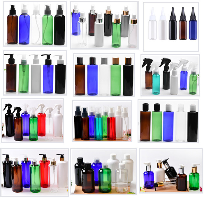 500ml Clear Amber Black Plastic Lotion Bottle For Skincare Packaging