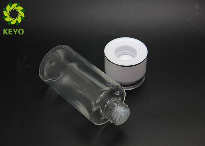 Screen Printing 100ml Round Glass Lotion Bottle