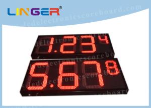 China Super Brightness Digital Gas Price Signs Red Color For Oil Station / Service Station wholesale