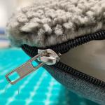 Option Linen Faux Fur Orthopedic Washable Dog Bed Different Size