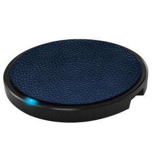 China 15W Fast Charge Max 12V 1.8A Qi Wireless Charging Pad PU Leather wholesale