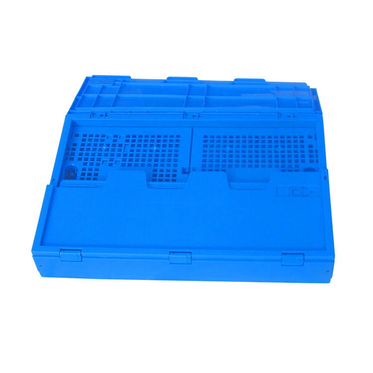 100% Virgin Polypropylene Plastic Pallet Boxes / Collapsible Plastic Box Attached Lids