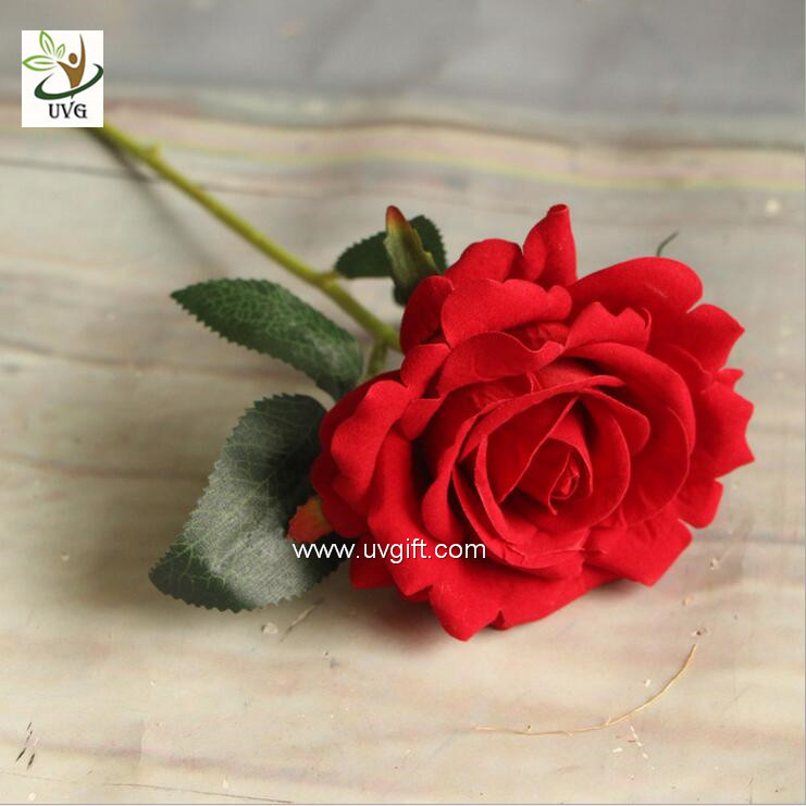 UVG FRS66 Floral design in cheap artificial red rose flower for wedding themes table decoration