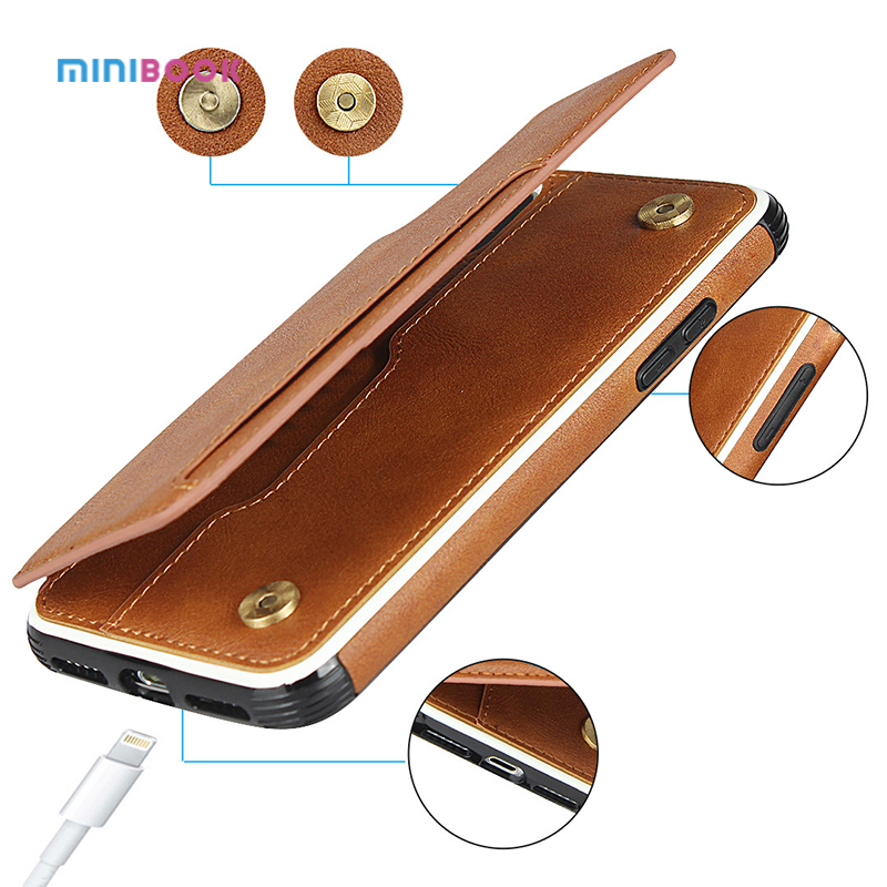 Top Grade Leather Wallet Phone Case for iPhone 13/14 Shockproof and Multi-functional