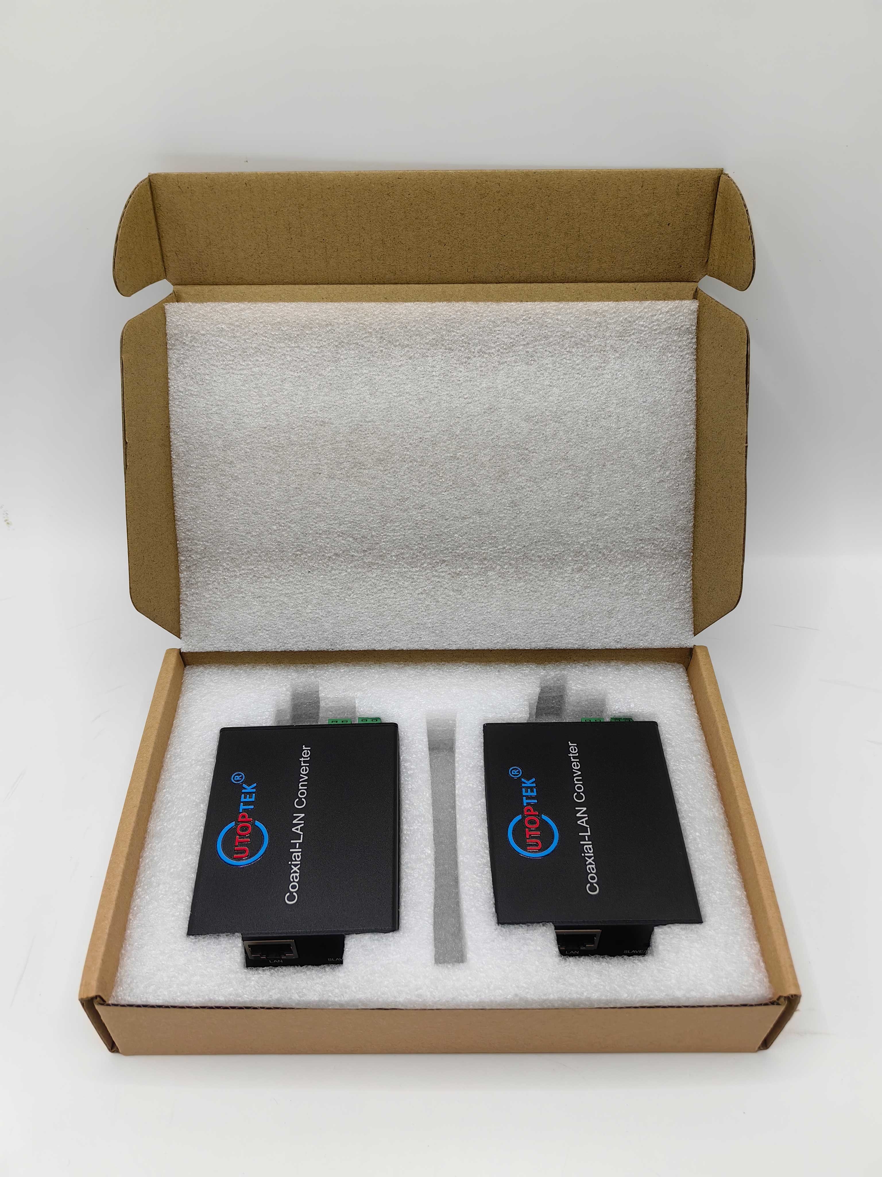 UT-1E1EP-S/M POE POC EOC IP Ethernet over 2wire extender Converter 500meters for outdoor/indoor/elevator IP camera