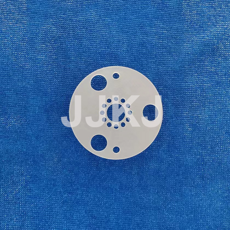 Fine Grinding Optic Sapphire Shaped Pieces Sapphire Glass With Hole