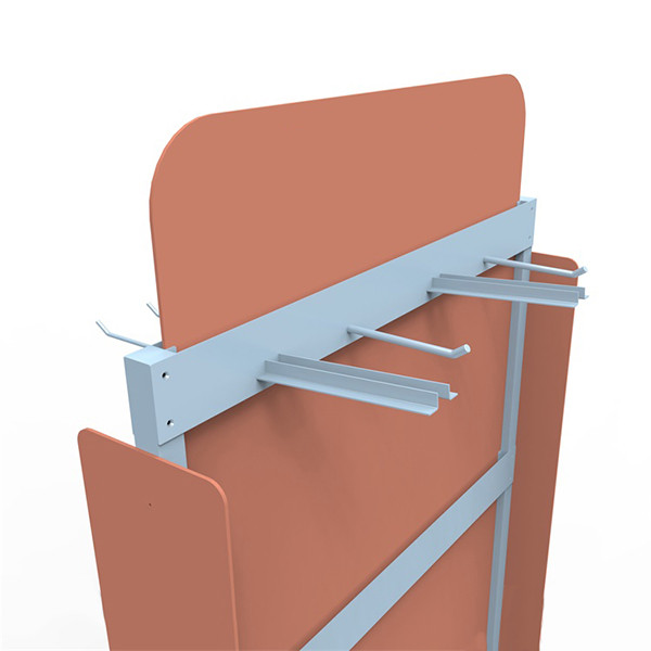LH Custom Hardware Store Display Racks , Pegboard Tool Rack With Wheels