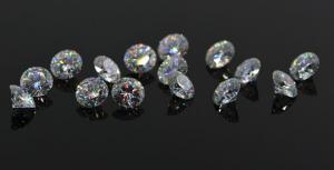 China DEF Color Moissanite Loose Gemstones 9mm Round Brilliant Cut VVS1 White on sale