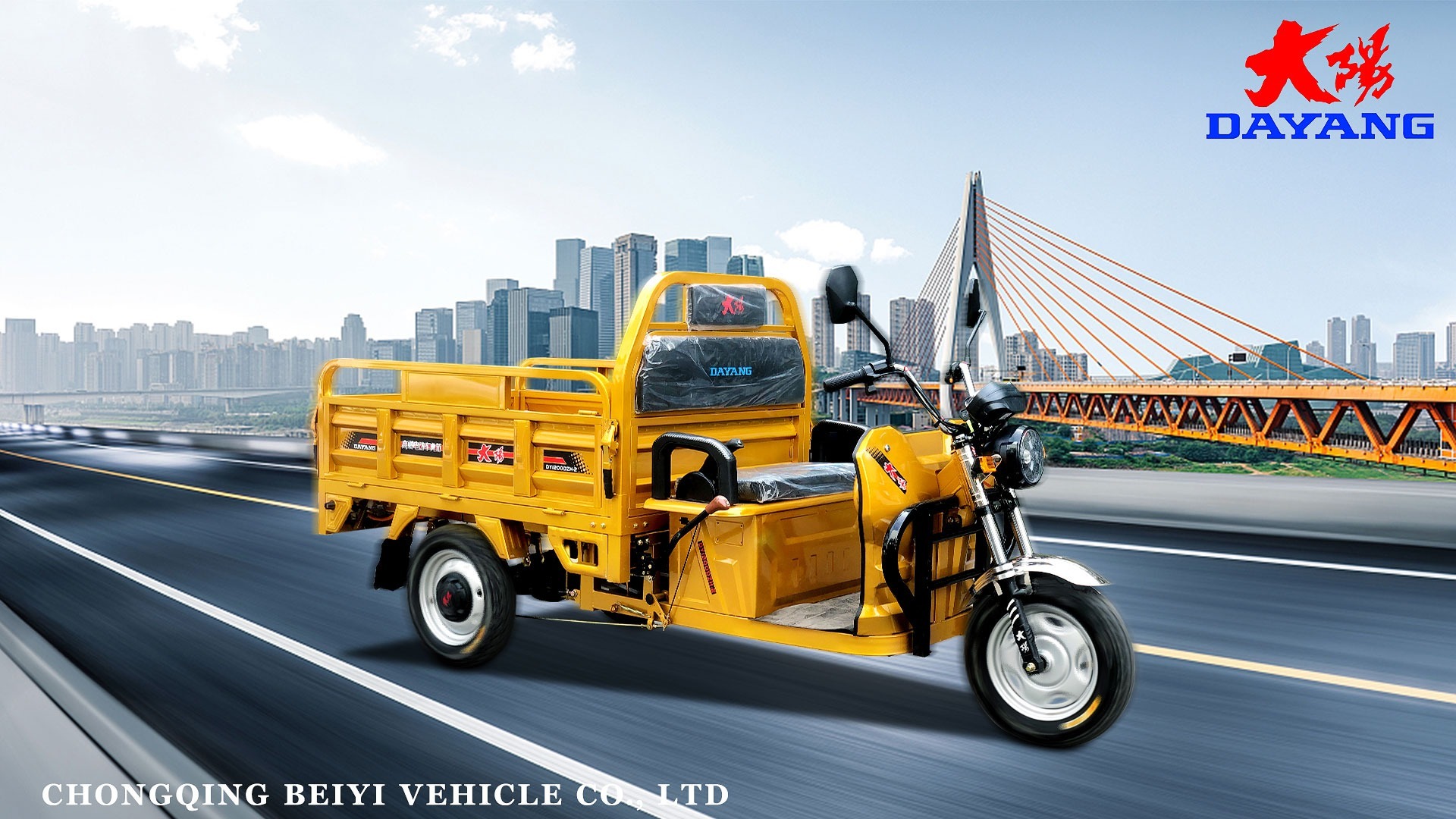 Customized Color Adults 3 Wheel Electric Tricycle with 72V Motor Power and 3.75-12 Tire