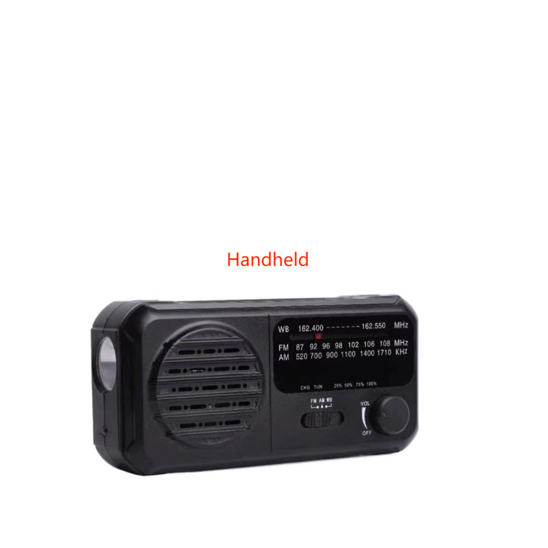 Outdoor Emergency Solar Hand Crank Radio ABS LED Support 2800MAh Battery