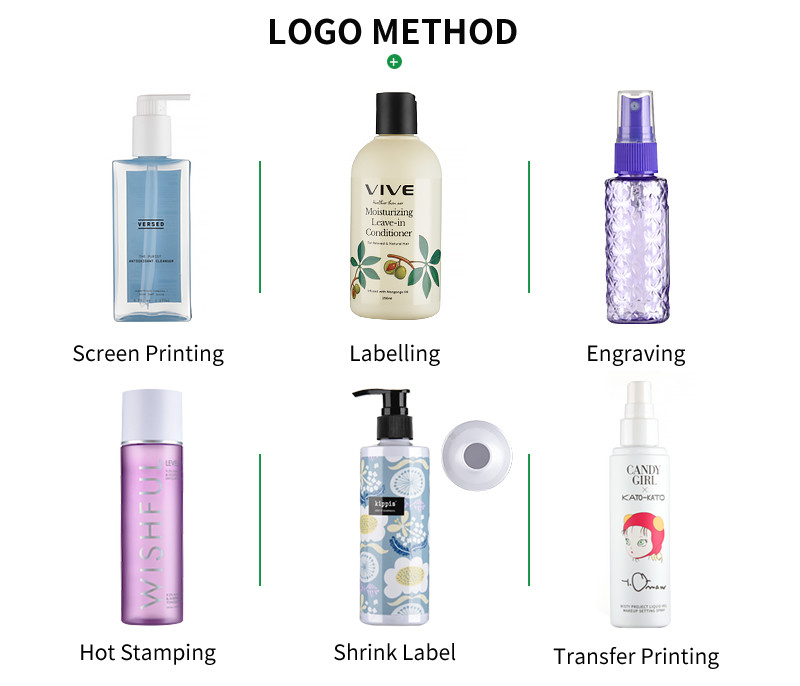 Round Shoulder Clear Plastic Cosmetic Bottles 250ML 500ML For Cleansing Water