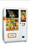 24 hours self service Combo Snack Drink Touch Screen Vending Machine , White