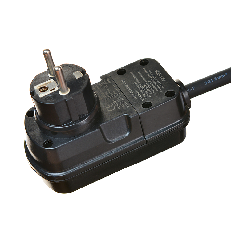 H07RN-F Rubber Sheath with Betteri BC01 Connector and 16A Schuko Plug Leakage Protection Box Schuko Waterproof Socket Outlet