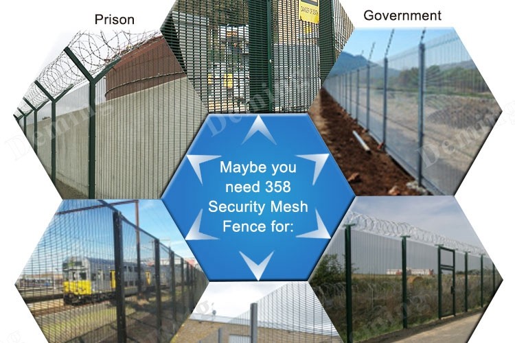 High security 358 wire mesh fence anti-climb fence for airport