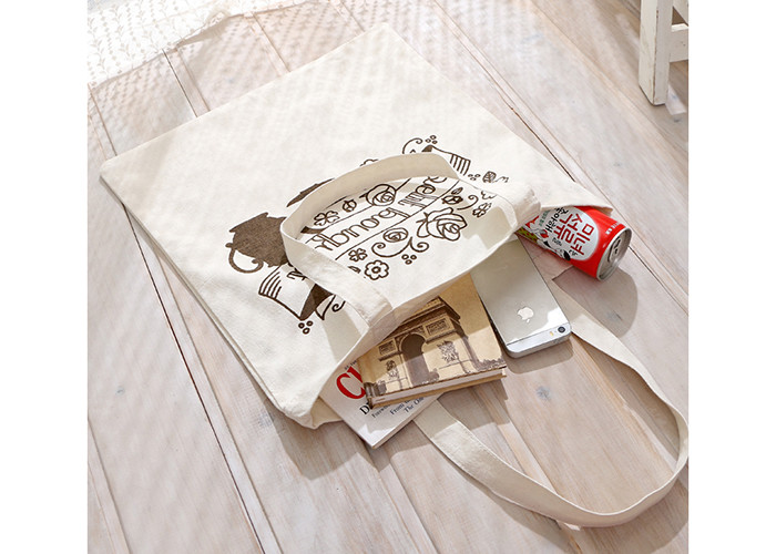 Calico Promotional Shopping Canvas Bag Fashionable Printing 37*40 CM Size
