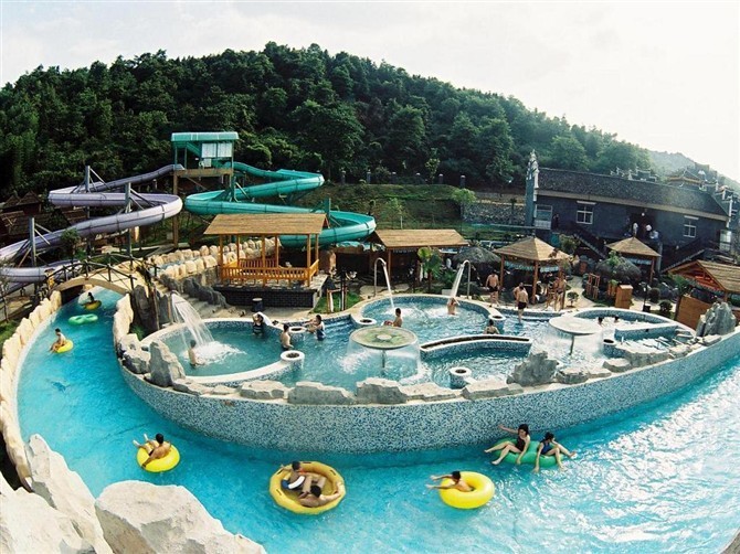 Commercial Steel Lazy River Equipment Water Park Artificial River Customized
