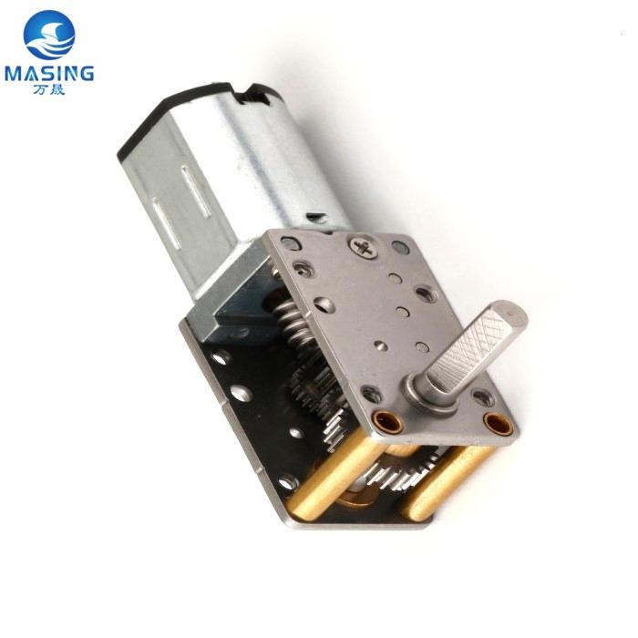 Customized DC Worm Gear Motor 12mm N20 N30 Gearbox DC Motor Threaded Shaft M3 M4