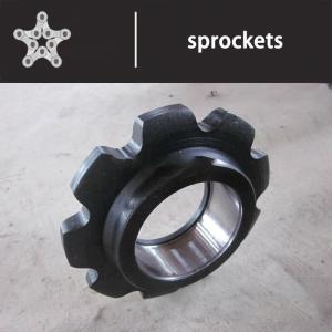 China Heat Treatment Double Pitch Chain Driven Sprockets Oil Resistant wholesale