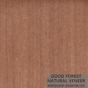 China Hardly Mahogany Natural Wood Veneer Customized Crown Cut Grain wholesale