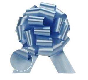 China Blue PP Gift Pull Bow in Solid material for gift decoration and celebration wholesale