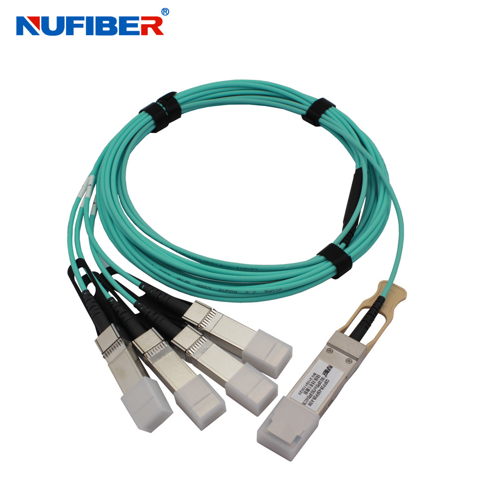 Nufiber AOC Passive Copper Cable 100G QSFP28 To 4x25G SFP28 Breakout