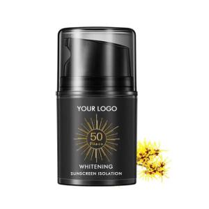 China Natural Skin Men Waterproof Facial Sunscreen Spf50+ Pa+++ Non Whitening Sun Insulation Sunblock wholesale