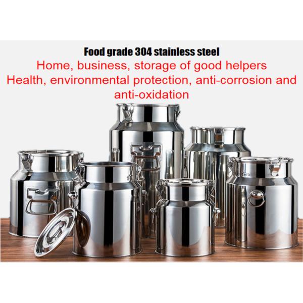 40L healthy hotel uses sealed Stainless steel milk can with cover