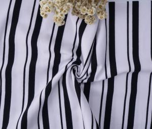 China Pure Cotton Striped Knit Fabric 175cm 185gsm Soft Sweatshirt Cloth wholesale