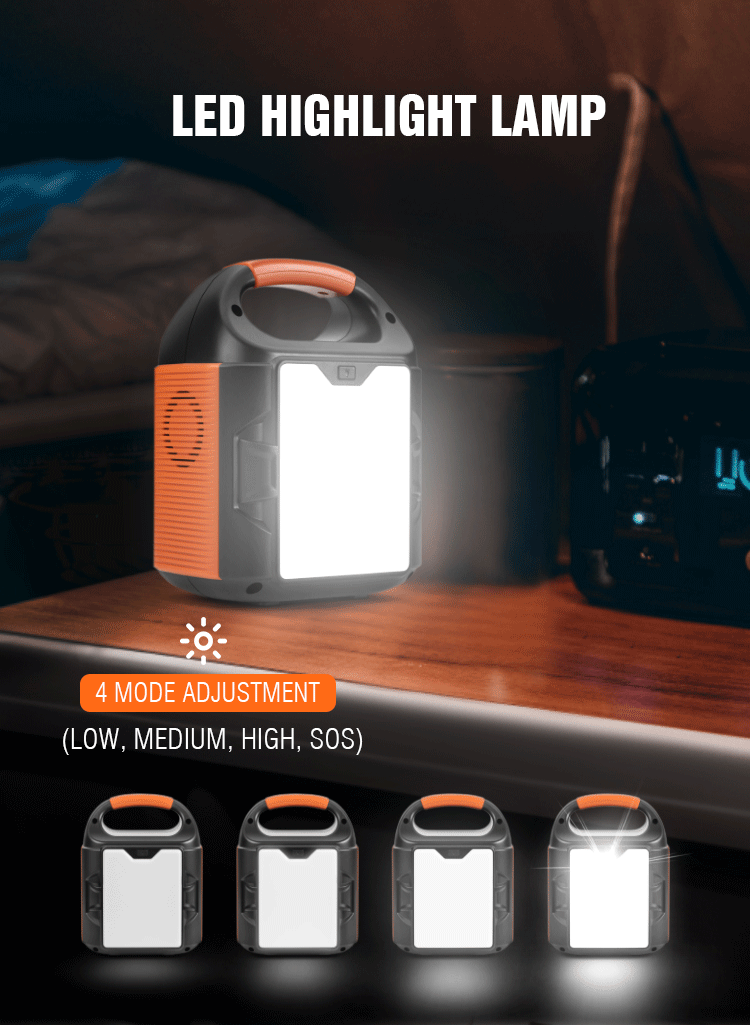 88.8wh Lithium Battery Portable Solar Power Generator 100W Mini Solar Power Station