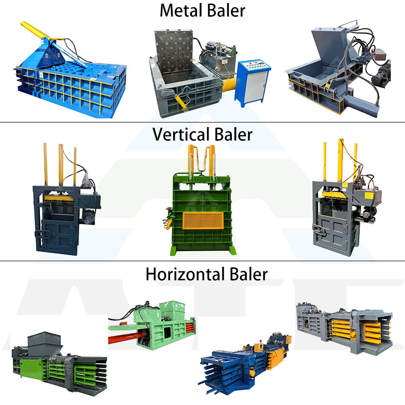 Hydraulic Waste Paper Baling Machine 18.5kw Hard Plastic Baler Machine