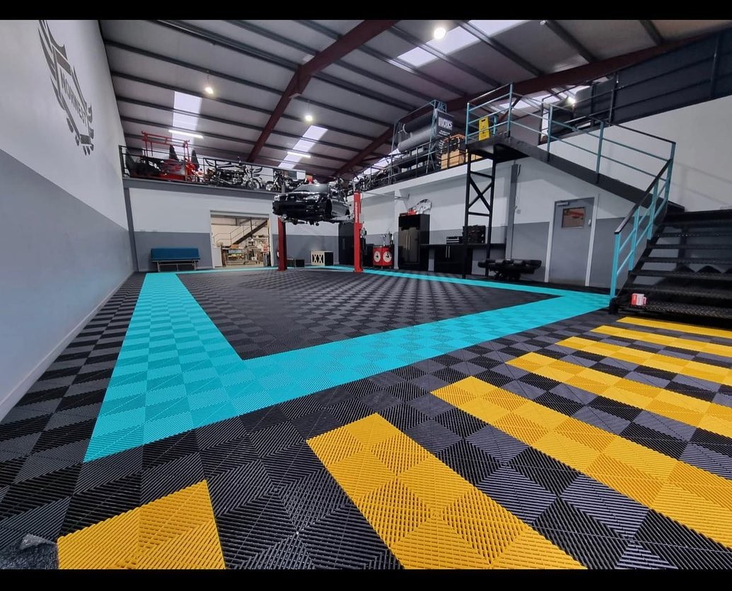 Temperature Resistant Polypropylene Garage Flooring Interlocking Garage Flooring Tiles
