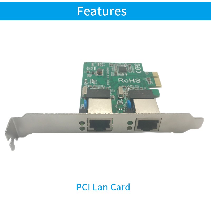 Dual-port Gigabit PCIE RJ45 port PCI Express LAN card,network card