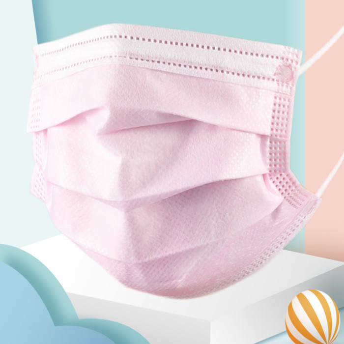 3 Layer Children'S Medical Face Masks Water Absorbent Micro Fibered Material