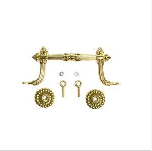 China H9011 Europe Style Golden Plastic Outside Metal Casket Hardware wholesale