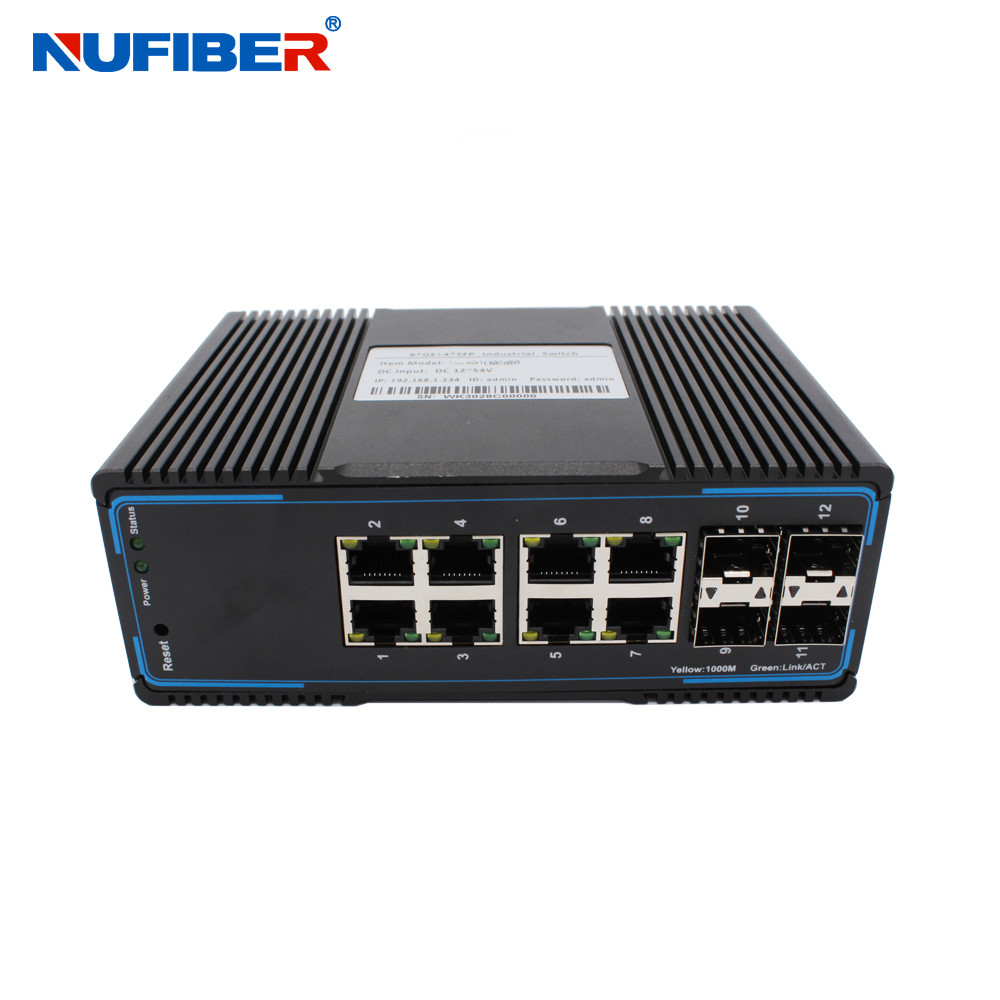 4ports Industrial Ethernet Managed Switch with SFP Slot RJ45 DIN-rail Type Managed Industrial Switch