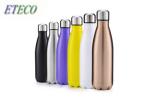 Double Wall Vacuum Personalized Sports Water Bottles Silicone Ring Non Slip