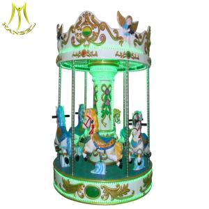 China Hansel mechanical horse ride for sale 3 seats mini carousel for sale wholesale