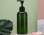 Hot Sale Clear Empty PET 500ml Shower Gel Plastic Bottle Hair Care White Flat