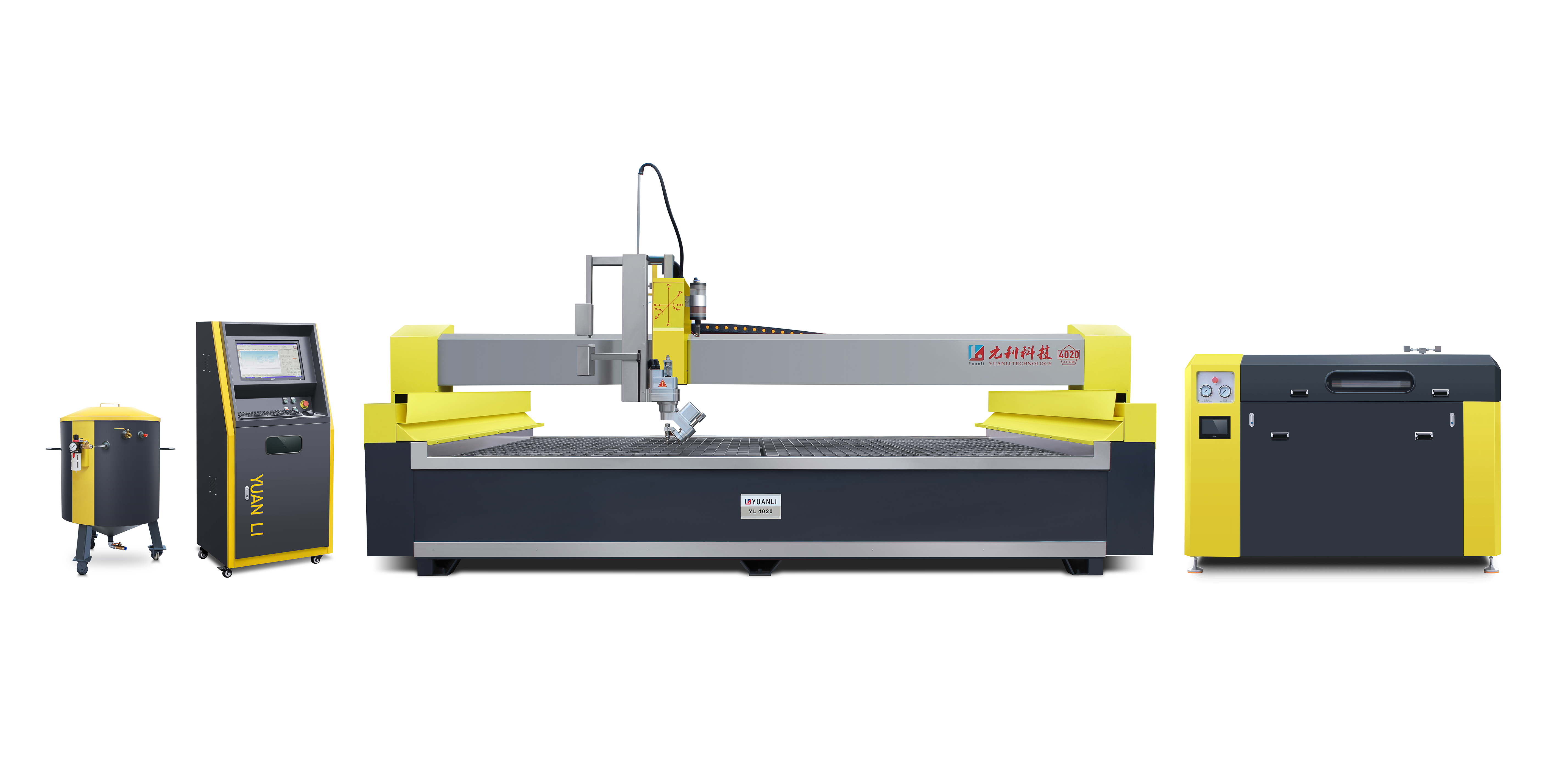 Multifunctional Waterjet 3 Axis Cutting Machine 380V 50HZ Easy Operation