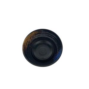 China 4.5&quot; Custom A5 Black Frosted Round Melamine Noodle Bowl For Hotel Party wholesale